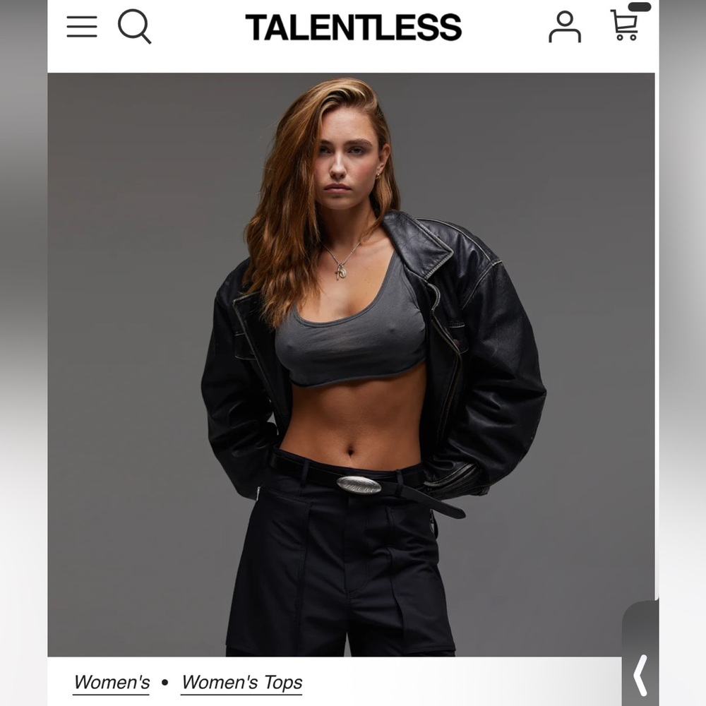 Talentless Crop Raw Hem Tank